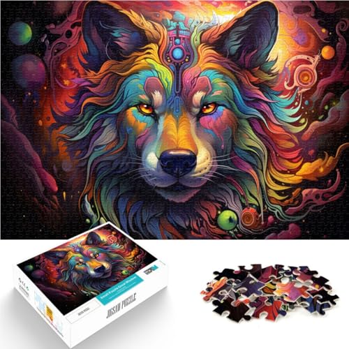 Puzzle für Erwachsene 1000 Teile Wolf Anspruchsvolles Spiel Puzzles Lernspiel für Geburtstag Weihnachten für Teenager ab 14 Jahren 26x38cm von BBVNFLIR