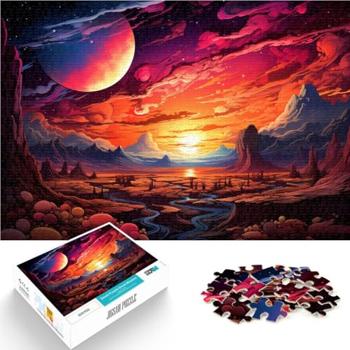 Puzzle für Erwachsene 1000 Teile Wüstensonnenuntergang Relax Games ganze Familie für Teenager ab 14 Jahren 26x38cm von BBVNFLIR