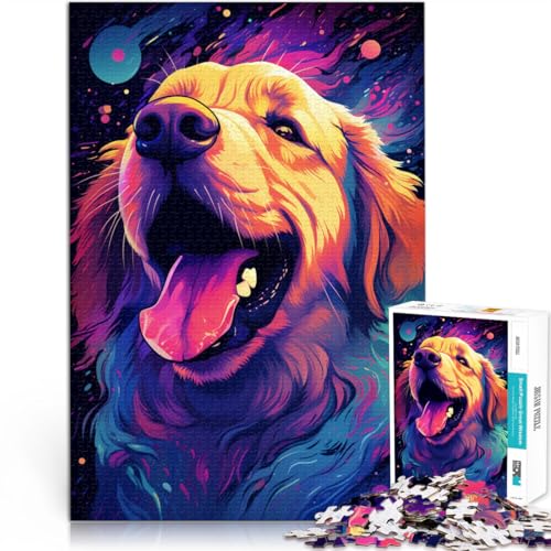 Puzzle für Erwachsene 1000 Teile Wütender Golden Retriever das Puzzle ist anspruchsvoll Aber lustig und humorvoll 26x38cm Puzzle für Erwachsene 1000 Teile Wütender Golden Retriever das Puzzle ist anspruchsvoll Aber lustig und humorvoll 26x38cm von BBVNFLIR