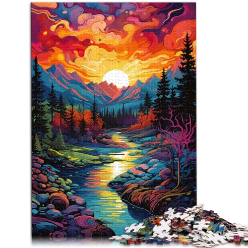 Puzzle für Erwachsene 1000 Teile Yellowstone-Nationalpark Spielzeug Denkspiel Staycation Zeitvertreib Geeignet für Teenager ab 14 Jahren 26x38cm von BBVNFLIR