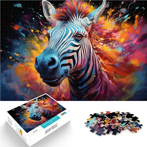 Puzzle für Erwachsene 1000 Teile Zebra-Spiel Spielzeug ganze Familie 50x75cm von BBVNFLIR