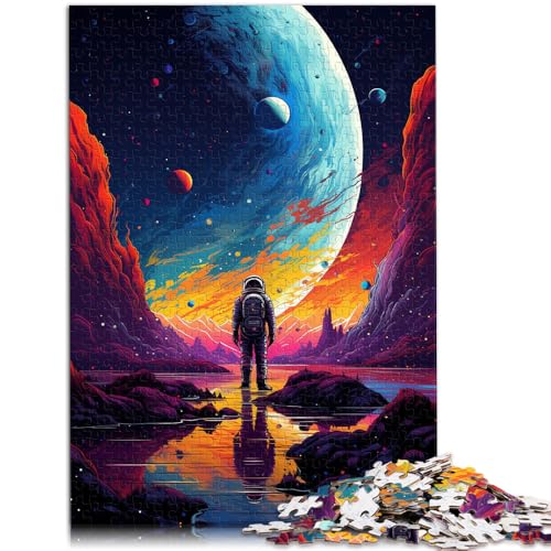 Puzzle für Erwachsene 1000 Teile abenteuerliche Astronauten anspruchsvolles Spiel geeignet als Schreibtischdekoration für Teenager ab 14 Jahren 50x75cm von BBVNFLIR