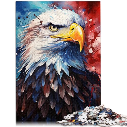 Puzzle für Erwachsene 1000 Teile amerikanischer Adler Lernspiele für Zuhause DIY-Spielzeug ganze Familie 26x38cm von BBVNFLIR