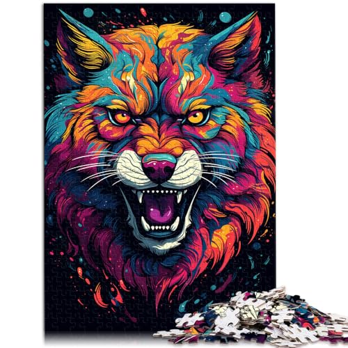 Puzzle für Erwachsene 1000 Teile buntes Dschungeltier Lernspiele Heimdekoration Puzzle für Teenager ab 14 Jahren 50x75cm von BBVNFLIR