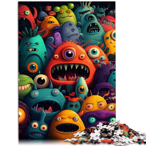 Puzzle für Erwachsene 1000 Teile buntes Monster Lernspiele Heimdekorationspuzzle tolles Geschenk für Teenager ab 14 Jahren 26x38cm Puzzle für Erwachsene 1000 Teile buntes Monster Lernspiele Heimdekorationspuzzle tolles Geschenk für Teenager ab 14 Jahren 26x38cm von BBVNFLIR