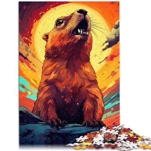 Puzzle für Erwachsene 1000 Teile buntes Murmeltier-Spielzeug Denkspiel ganze Familie für Teenager ab 14 Jahren 26x38cm Puzzle für Erwachsene 1000 Teile buntes Murmeltier-Spielzeug Denkspiel ganze Familie für Teenager ab 14 Jahren 26x38cm von BBVNFLIR