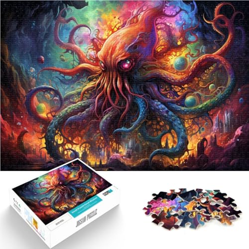 Puzzle für Erwachsene 1000 Teile buntes Oktopus-Monster Lernspielzeug Geburtstagsgeschenk Geeignet für Teenager ab 14 Jahren 50x75cm Puzzle für Erwachsene 1000 Teile buntes Oktopus-Monster Lernspielzeug Geburtstagsgeschenk Geeignet für Teenager ab 14 Jahren 50x75cm von BBVNFLIR