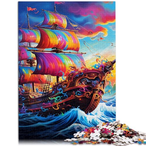 Puzzle für Erwachsene 1000 Teile buntes Piratenschiff Lernspielzeug Analyse und Logik geeignet für Jugendliche ab 14 Jahren 26x38cm Puzzle für Erwachsene 1000 Teile buntes Piratenschiff Lernspielzeug Analyse und Logik geeignet für Jugendliche ab 14 Jahren 26x38cm von BBVNFLIR