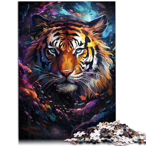Puzzle für Erwachsene 1000 Teile buntes Tiger-Denkspiel ganze Familie ab 14 Jahren 26x38cm Puzzle für Erwachsene 1000 Teile buntes Tiger-Denkspiel ganze Familie ab 14 Jahren 26x38cm von BBVNFLIR