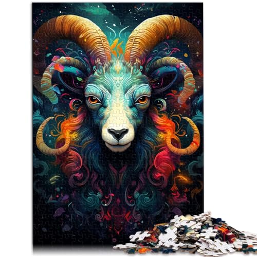 Puzzle für Erwachsene 1000 Teile der Ziegengott Lernspiele Heimdekorationspuzzle EIN Kunstwerk für Teenager ab 14 Jahren 50x75cm von BBVNFLIR