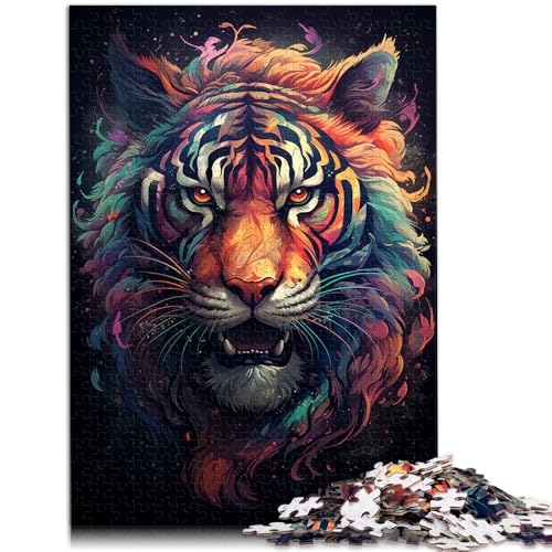 Puzzle für Erwachsene 1000 Teile elementarer roter Tiger Quizspiel Lernspiel für Geburtstag Weihnachten für Teenager ab 14 Jahren 26x38cm Puzzle für Erwachsene 1000 Teile elementarer roter Tiger Quizspiel Lernspiel für Geburtstag Weihnachten für Teenager ab 14 Jahren 26x38cm von BBVNFLIR