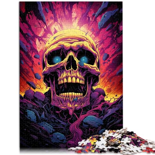 Puzzle für Erwachsene 1000 Teile explodierender Totenkopf Lernspielzeug Familienspiele Kunstwerk Geschenk für Teenager ab 14 Jahren 26x38cm Puzzle für Erwachsene 1000 Teile explodierender Totenkopf Lernspielzeug Familienspiele Kunstwerk Geschenk für Teenager ab 14 Jahren 26x38cm von BBVNFLIR