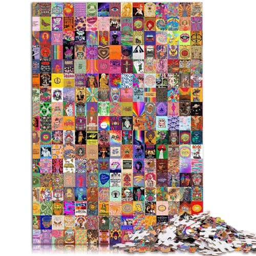 Puzzle für Erwachsene 1000 Teile farbenfrohe Kunst Lernspielzeug Familienspiele Heimkunstdekor für Teenager ab 14 Jahren 26x38cm Puzzle für Erwachsene 1000 Teile farbenfrohe Kunst Lernspielzeug Familienspiele Heimkunstdekor für Teenager ab 14 Jahren 26x38cm von BBVNFLIR