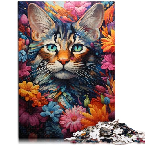 Puzzle für Erwachsene 1000 Teile farbenfrohe exotische Zeichnung Katze Spielzeug Lernspiele Stressabbau Heimkunstdekor für Teenager ab 14 Jahren 50x75cm Puzzle für Erwachsene 1000 Teile farbenfrohe exotische Zeichnung Katze Spielzeug Lernspiele Stressabbau Heimkunstdekor für Teenager ab 14 Jahren 50x75cm von BBVNFLIR
