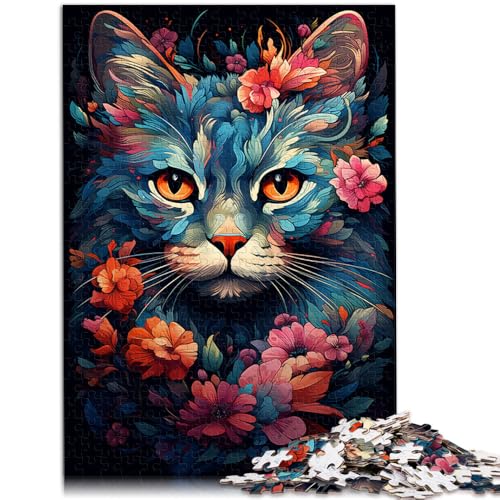 Puzzle für Erwachsene 1000 Teile farbenfrohe exotische Zeichnungskatze Heimdekoration Puzzlespielzeug Analyse und Logik für Jugendliche ab 14 Jahren 26x38cm Puzzle für Erwachsene 1000 Teile farbenfrohe exotische Zeichnungskatze Heimdekoration Puzzlespielzeug Analyse und Logik für Jugendliche ab 14 Jahren 26x38cm von BBVNFLIR