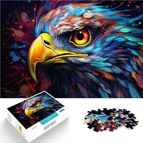 Puzzle für Erwachsene 1000 Teile farbenfrohes Adler-Kunstlernpuzzle Geburtstagsgeschenke für Teenager ab 14 Jahren 26x38cm Puzzle für Erwachsene 1000 Teile farbenfrohes Adler-Kunstlernpuzzle Geburtstagsgeschenke für Teenager ab 14 Jahren 26x38cm von BBVNFLIR
