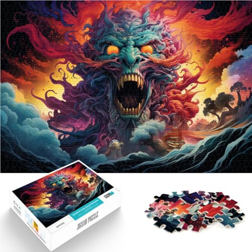 Puzzle für Erwachsene 1000 Teile japanische Monster Spielzeug Denkspiel mit vollständig ineinander greifenden zufällig geformten Teilen 26x38cm Puzzle für Erwachsene 1000 Teile japanische Monster Spielzeug Denkspiel mit vollständig ineinander greifenden zufällig geformten Teilen 26x38cm von BBVNFLIR