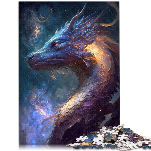 Puzzle für Erwachsene 1000 Teile kosmischer Drache Heimdekoration Puzzle EIN Kunstwerk für Teenager ab 14 Jahren 26x38cm von BBVNFLIR