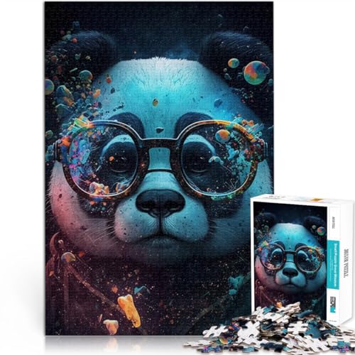 Puzzle für Erwachsene 1000 Teile kosmischer Panda mit Brille Spielzeug Lernspiele Stressabbau für Teenager ab 14 Jahren 50x75cm Puzzle für Erwachsene 1000 Teile kosmischer Panda mit Brille Spielzeug Lernspiele Stressabbau für Teenager ab 14 Jahren 50x75cm von BBVNFLIR