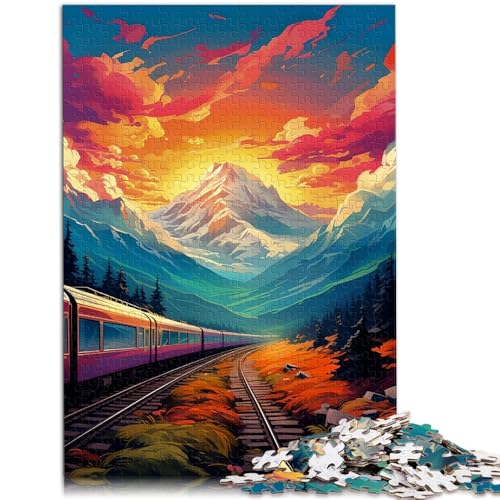 Puzzle für Erwachsene 1000 Teile majestätischer Berggipfel Lernpuzzle Heimkunstdekor für Teenager ab 14 Jahren 50x75cm von BBVNFLIR