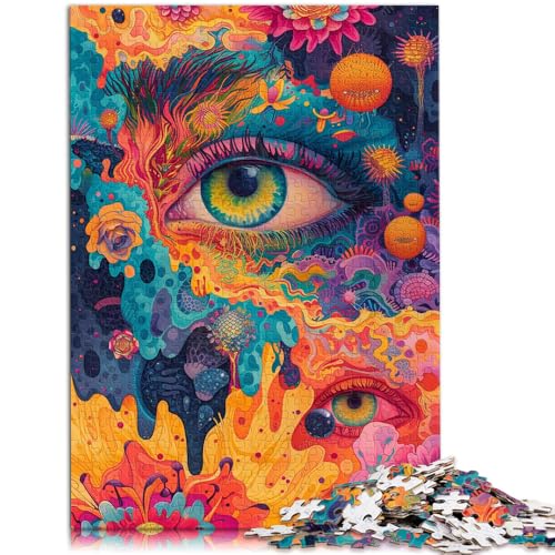 Puzzle für Erwachsene 1000 Teile psychedelische Kunst anspruchsvolles Spiel Puzzles anspruchsvolles Spiel und Familienspiel für Kinder ab 14 Jahren 50x75cm von BBVNFLIR