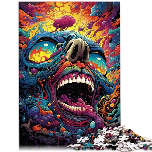 Puzzle für Erwachsene 1000 Teile psychedelische Wunder Lernspielzeug Herausforderung der Gehirnintelligenz süchtig machendes Spielzeug 26x38cm von BBVNFLIR