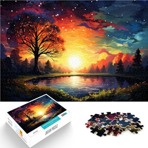 Puzzle für Erwachsene 1000 Teile schöne Landschaft Lernspiele Heimdekoration Puzzle Heimkunstdekor geeignet für Jugendliche ab 14 Jahren 50x75cm von BBVNFLIR