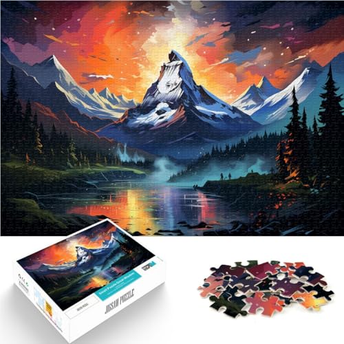 Puzzle für Erwachsene 1000 Teile schöne Landschaft Lernspielzeug Heimkunstdekor für Teenager ab 14 Jahren 26x38cm Puzzle für Erwachsene 1000 Teile schöne Landschaft Lernspielzeug Heimkunstdekor für Teenager ab 14 Jahren 26x38cm von BBVNFLIR