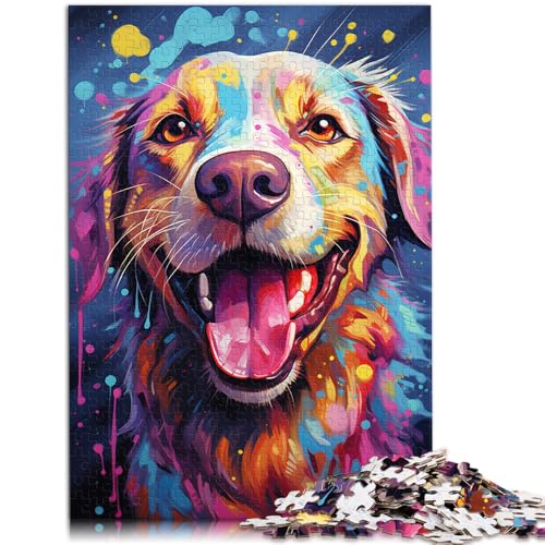 Puzzle für Erwachsene 1000 Teile süße Hunde Lernspielzeug Familienspiele anspruchsvolles Spiel und Familienspiel für 14-Jährige 26x38cm von BBVNFLIR