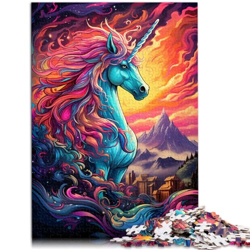 Puzzle für Erwachsene 1000 Teile tolles Einhorn Heimdekoration Geburtstagsgeschenk für Teenager ab 14 Jahren 26x38cm von BBVNFLIR