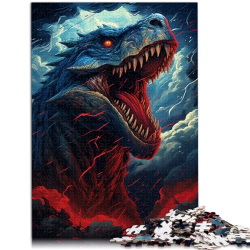 Puzzle für Erwachsene 1000 Teile wütender Tyrannosaurus Rex Lernspiel Herausforderungsspielzeug für Teenager ab 14 Jahren 26x38cm Puzzle für Erwachsene 1000 Teile wütender Tyrannosaurus Rex Lernspiel Herausforderungsspielzeug für Teenager ab 14 Jahren 26x38cm von BBVNFLIR