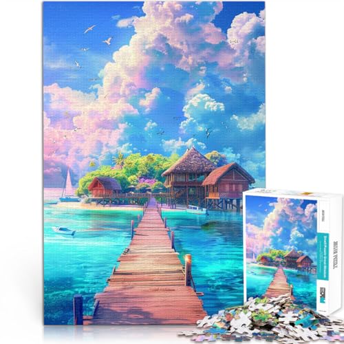 Puzzle für Erwachsene 1000 Teile wunderschöne verträumte Landschaft Lernspielzeug tolle Teenager ab 14 Jahren 50x75cm von BBVNFLIR
