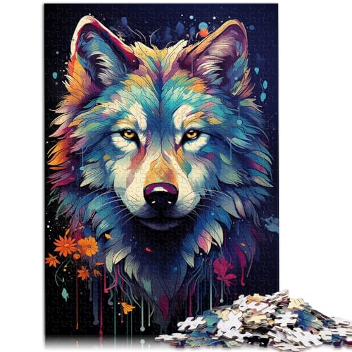 Puzzle für Erwachsene 1000 Teile wunderschöner Wolf Lernpuzzle Heimkunstdekor für Teenager ab 14 Jahren 26x38cm Puzzle für Erwachsene 1000 Teile wunderschöner Wolf Lernpuzzle Heimkunstdekor für Teenager ab 14 Jahren 26x38cm von BBVNFLIR