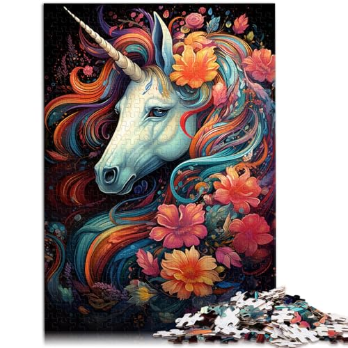Puzzle für Erwachsene 1000-teiliges Einhorn-Puzzle – anspruchsvolles Spiel tolles Geschenk für Spiele für Teenager ab 14 Jahren 50x75cm von BBVNFLIR