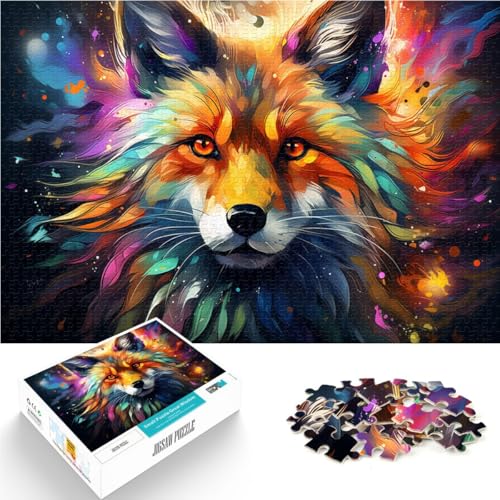 Puzzle für Erwachsene 1000-teiliges Fuchs-Puzzle – anspruchsvolles Spiel ganze Familie 50x75cm von BBVNFLIR
