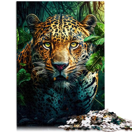 Puzzle für Erwachsene 1000-teiliges Jaguar-Puzzle – anspruchsvolles Spiel ganze Familie 26x38cm von BBVNFLIR