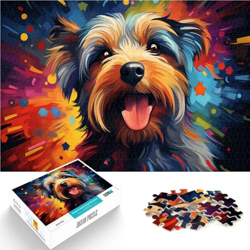 Puzzle für Erwachsene 1000-teiliges Terrier-Puzzle – anspruchsvolles Spiel anspruchsvolles Spiel und Familienspiel für Teenager ab 14 Jahren 26x38cm von BBVNFLIR
