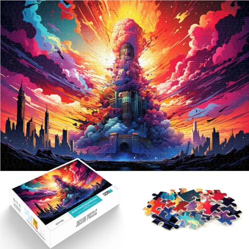 Puzzle für Erwachsene 1000-teiliges Turm-Quizspiel Jedes Teil ist einzigartig – anspruchsvolles Familienspiel für Teenager ab 14 Jahren 26x38cm von BBVNFLIR
