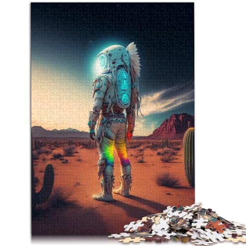 1000-teiliges Puzzle für Erwachsene Astronaut Lernspielzeug Lernspiel zum Geburtstag Weihnachten für 14-Jährige 50x75cm von BBVNFLIR