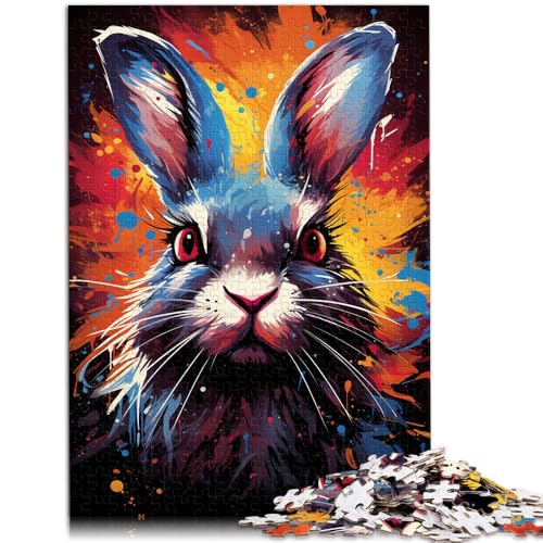 Puzzle 1000 Teile für Erwachsene Hasenpuzzle Lernspiele ganze Familie Geeignet für Jugendliche ab 14 Jahren 50x75cm von BBVNFLIR