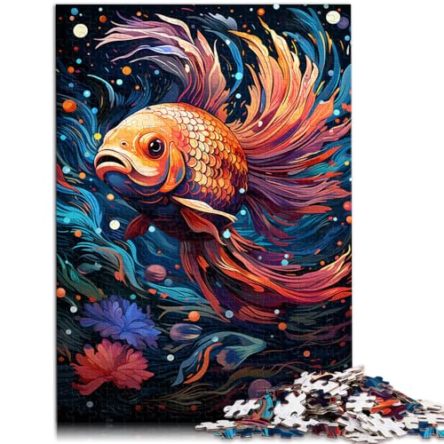 Puzzle für Erwachsene mit 1000 Teilen Goldfisch-Sternenhimmel Das Quizspiel ganze Familie für Teenager ab 14 Jahren 50x75cm von BBVNFLIR