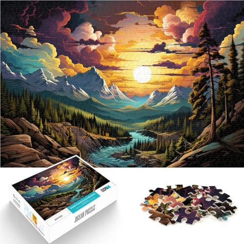 Puzzle 1000 Teile für Erwachsene Bialowieza-Wald Lernspielzeug Lernspiel für Geburtstag Weihnachten 50x75cm von BBVNFLIR
