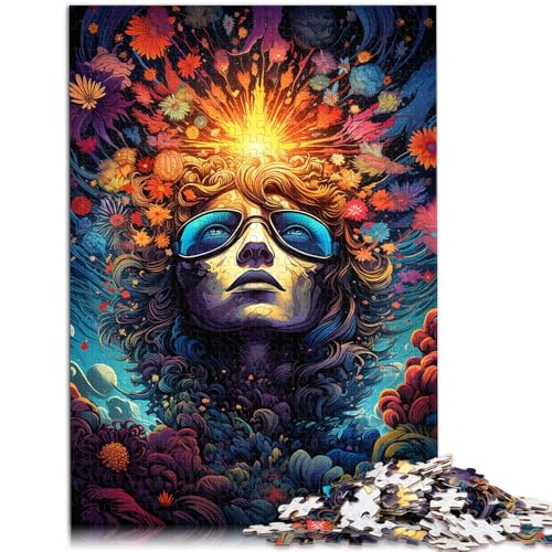 1000-teiliges Puzzle für Erwachsene Blumengott Lernspielzeug anspruchsvoll zu vervollständigen Aber lustig und humorvoll für Teenager ab 14 Jahren 50x75cm von BBVNFLIR