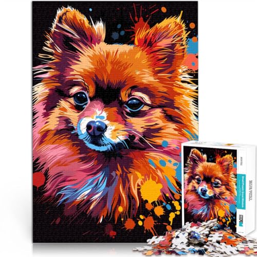 Puzzle für Erwachsene 1000 Teile Pommerscher Hund Kunst-Quizspiel Stressabbau schwierige Herausforderung für Teenager ab 14 Jahren 50x75cm Puzzle für Erwachsene 1000 Teile Pommerscher Hund Kunst-Quizspiel Stressabbau schwierige Herausforderung für Teenager ab 14 Jahren 50x75cm von BBVNFLIR
