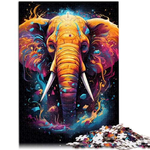 Puzzle für Erwachsene 1000 Teile Malen Farbe Elefant Lernen Lernspielzeug Familienspiele Analyse und Logik 50x75cm Puzzle für Erwachsene 1000 Teile Malen Farbe Elefant Lernen Lernspielzeug Familienspiele Analyse und Logik 50x75cm von BBVNFLIR