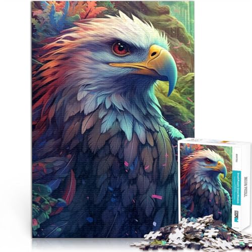 Puzzle für Erwachsene mit 1000 Teilen „Adler“ für Familienspaß Jedes Teil ist einzigartig – anspruchsvolles Familienspiel für Teenager ab 14 Jahren 50x75cm von BBVNFLIR