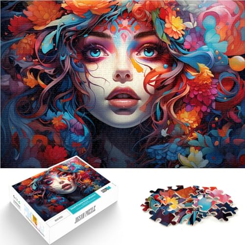 Puzzle für Erwachsene mit 1000 Teilen „Blumenfrau“ Denkspiel anspruchsvoll Aber unterhaltsam und humorvoll für Teenager ab 14 Jahren 26x38cm Puzzle für Erwachsene mit 1000 Teilen „Blumenfrau“ Denkspiel anspruchsvoll Aber unterhaltsam und humorvoll für Teenager ab 14 Jahren 26x38cm von BBVNFLIR