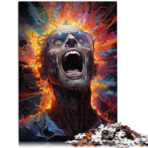 Puzzle für Erwachsene mit 1000 Teilen „Verrückter Wissenschaftler“ Denkspiel Wanddekoration einzigartige Geburtstags Teenager ab 14 Jahren 26x38cm von BBVNFLIR