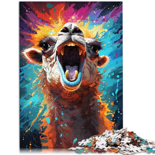 Puzzle für Erwachsene mit 1000 Teilen Alpaka anspruchsvolles Spiel ganze Familie und für Teenager ab 14 Jahren 50x75cm von BBVNFLIR