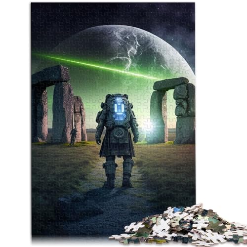 Puzzle für Erwachsene mit 1000 Teilen Astronauten-Puzzle Kunstwerk Spaß für Zuhause Geburtstagsgeschenk Reisegeschenk für 14-Jährige 26x38cm von BBVNFLIR